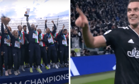 Włosi świętowali zwycięstwo w Chorzowie. Wtedy organizatorzy obrazili... Juventus