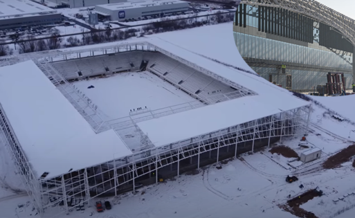 Rośnie kolejny nowoczesny stadion w Polsce. Otwarcie w drugiej połowie roku